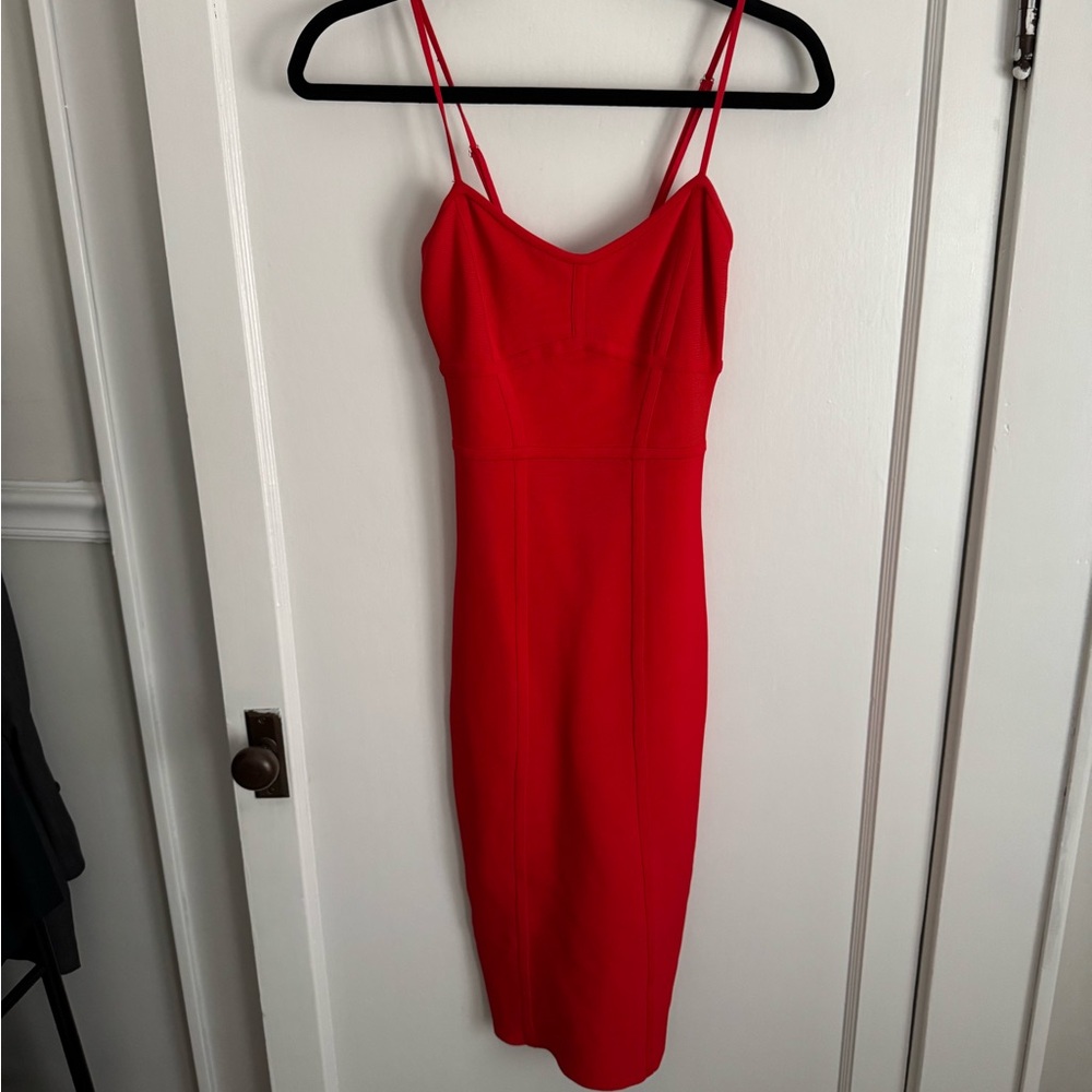 BCBGMaxAzria Bandage Red Dress